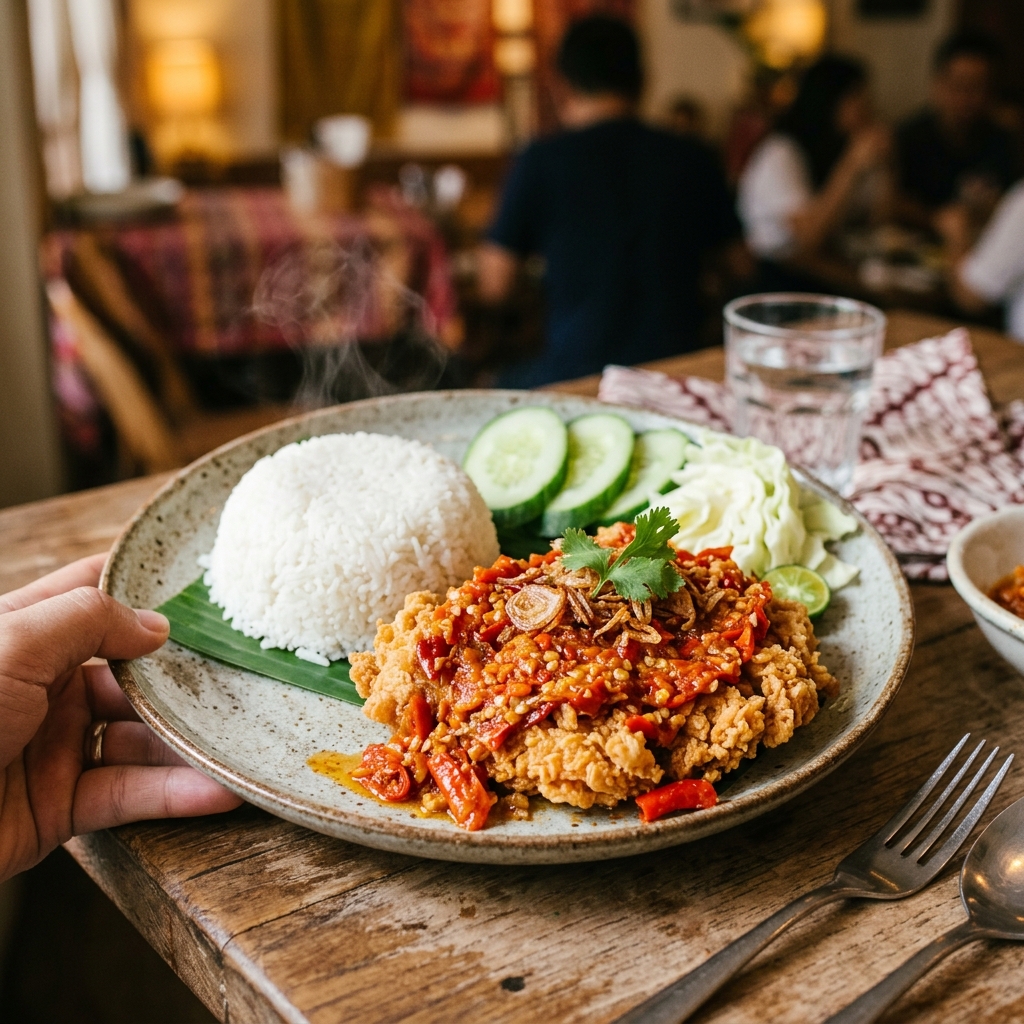 Lezatnya Ayam Geprek Sambal Korek Geprekfood